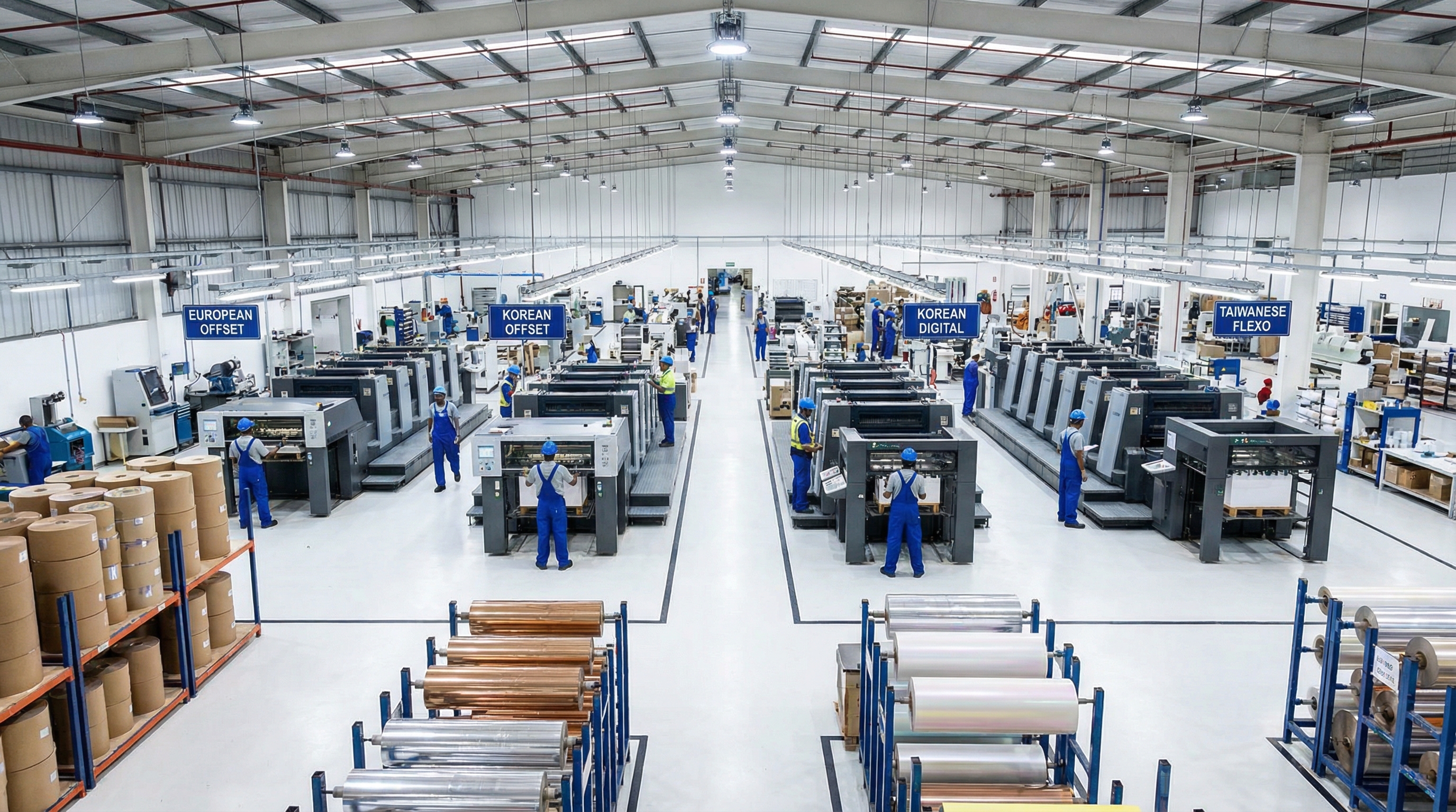 华丽达现代化生产车间