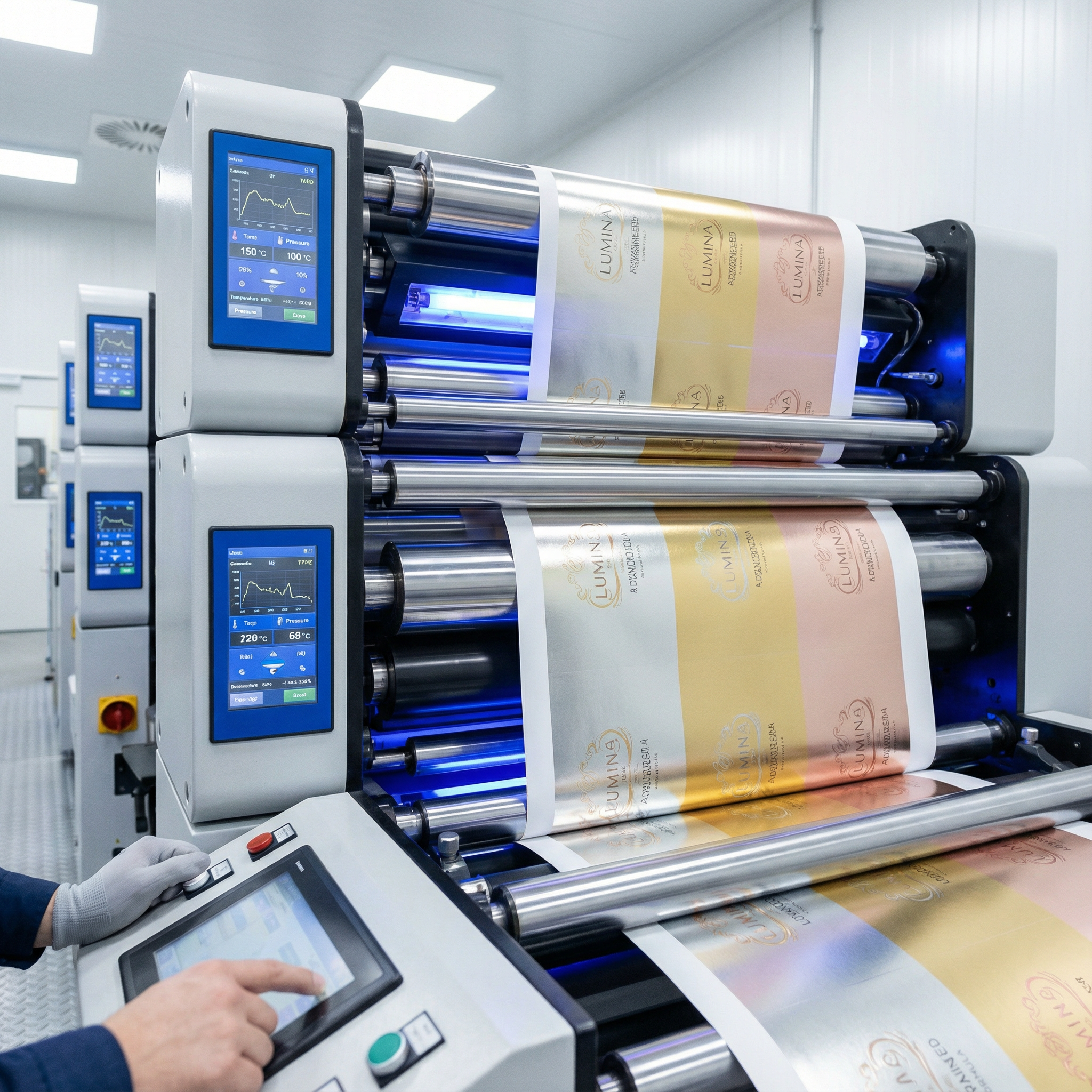 先进的UV胶印刷设备